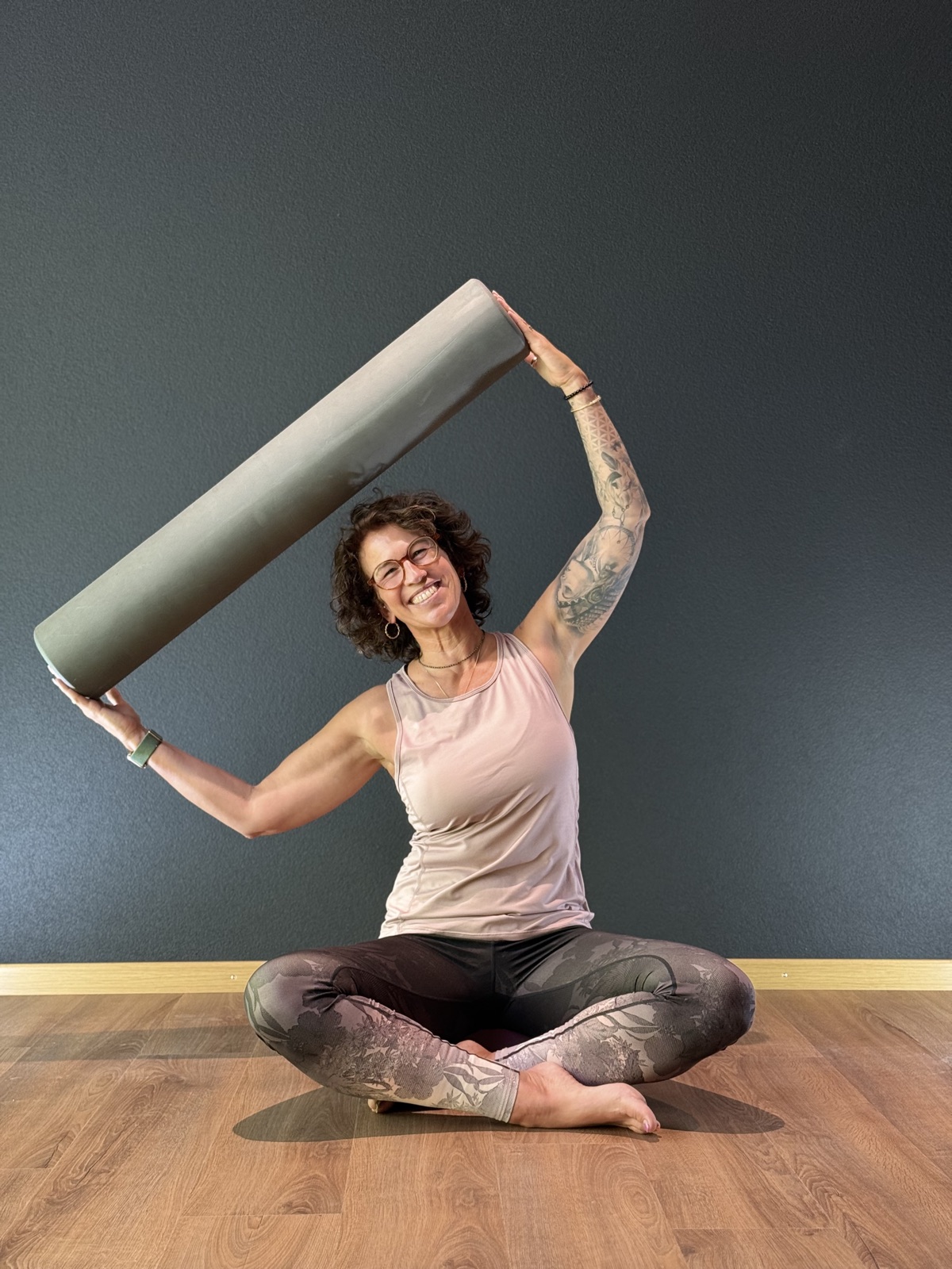 Sandy beim Pilates-Training
